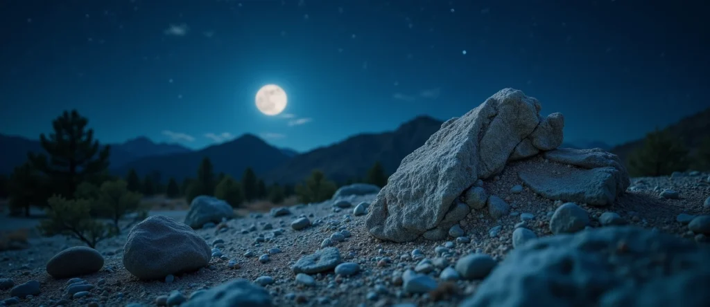 Symbolizing Stability/Peak: A local Sierra Juniper jagged granite peak. - AI Generated