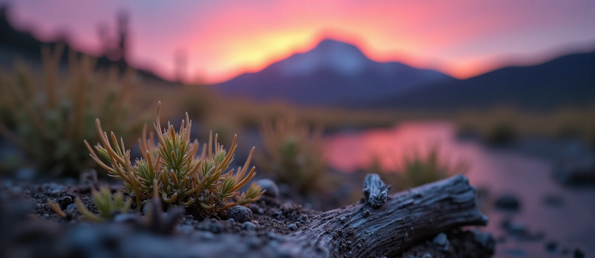Symbolizing Seed/New Beginning: A local Mountain Mahogany sprouting sagebrush seedling. - AI Generated
