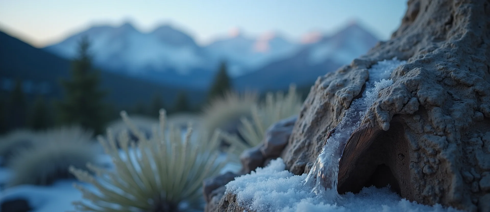Symbolizing Growth/Resilience: A local Rabbitbrush sturdy weathered tree trunk. - AI Generated