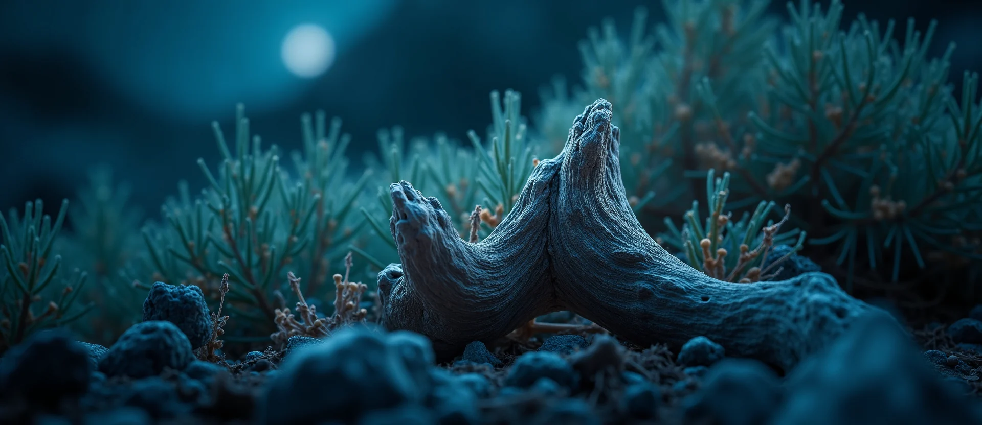 Symbolizing Growth/Resilience: A local Sierra Juniper gnarled juniper roots. - AI Generated