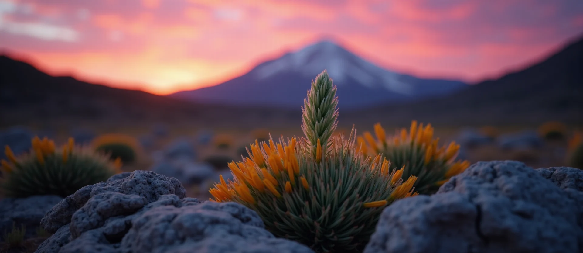 Symbolizing Seed/New Beginning: A local Indian Paintbrush sprouting sagebrush seedling. - AI Generated