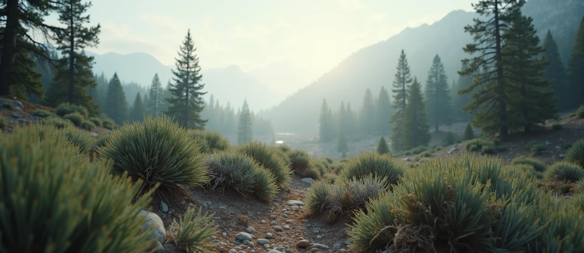 Symbolizing Identity/Local: A local Bitterbrush Mt. Rose foothills. - AI Generated