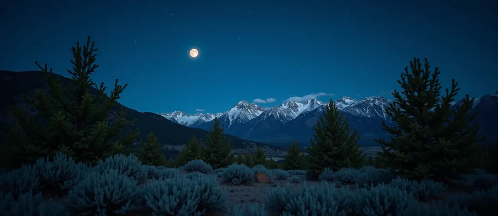 Symbolizing Identity/Local: A local Sierra Juniper Sierra Nevada skyline. - AI Generated