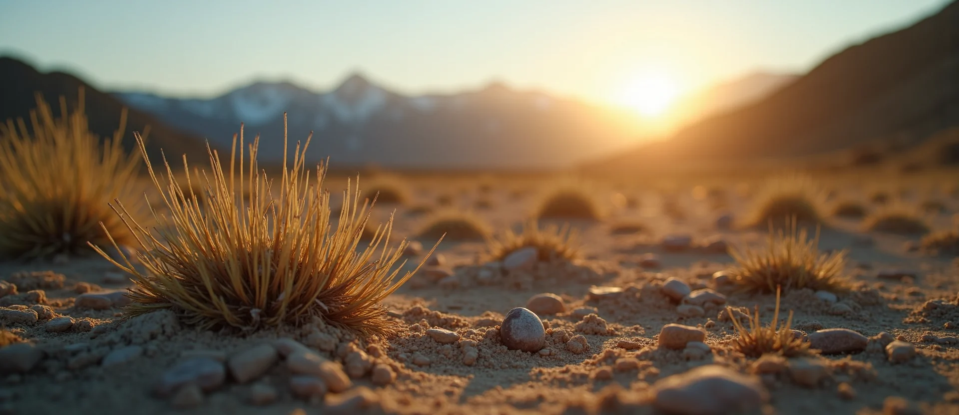 Symbolizing Seed/New Beginning: A local Rabbitbrush single pine seed on dry earth. - AI Generated