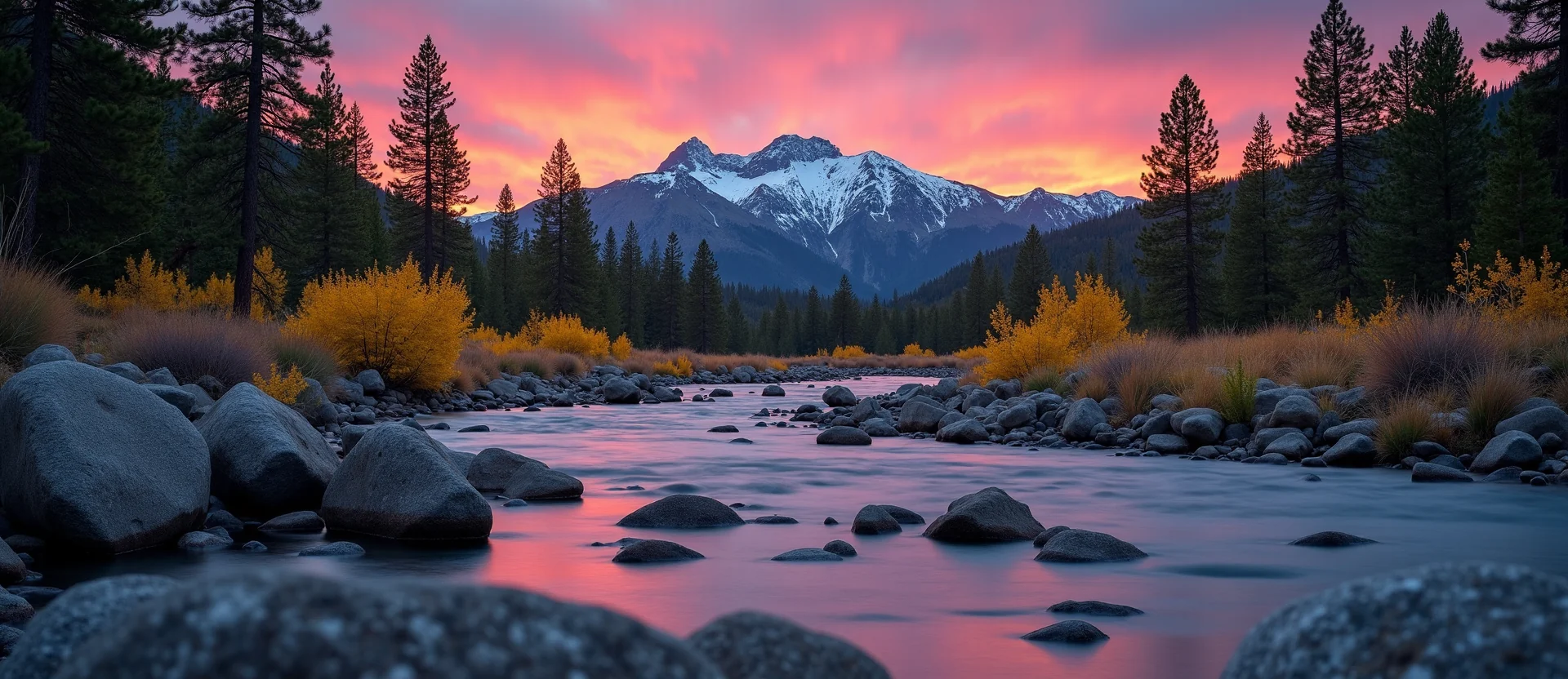 Symbolizing Flow/Cleansing: A local Quaking Aspen smooth Truckee river stones. - AI Generated