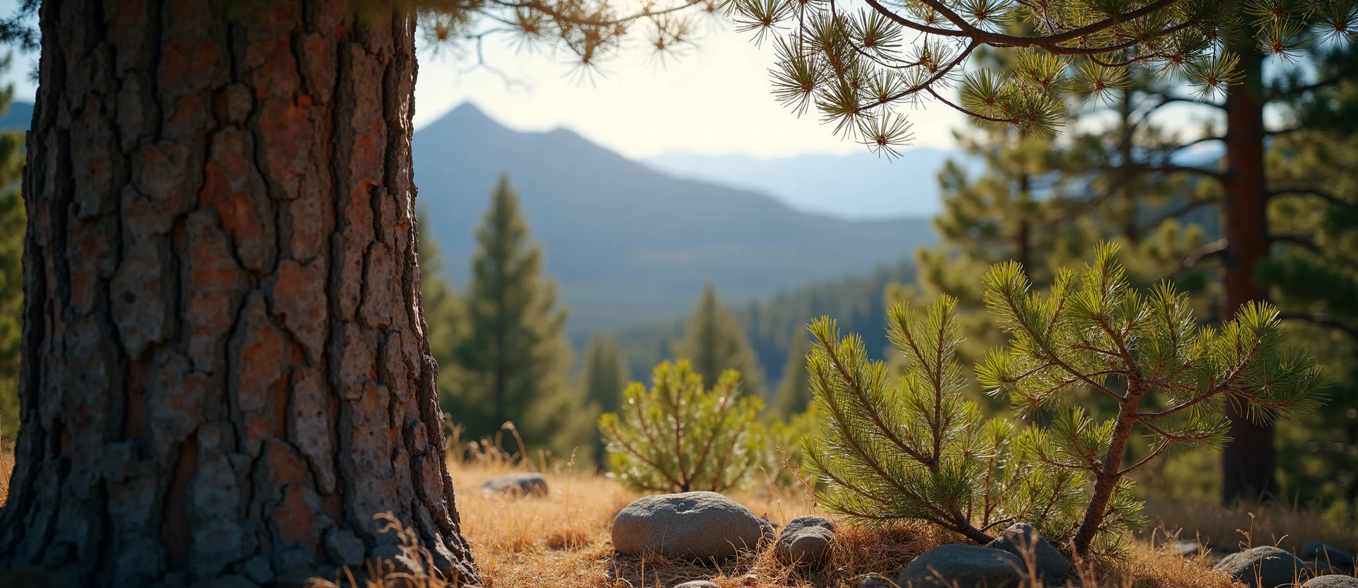 Symbolizing Growth/Resilience: A local Sierra Juniper sturdy weathered tree trunk. - AI Generated
