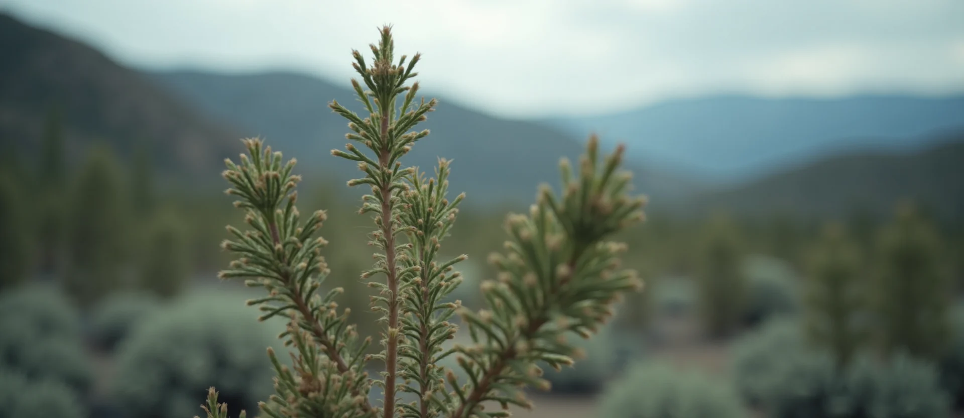 Symbolizing Growth/Resilience: A local Indian Paintbrush new branch reaching for the sky. - AI Generated