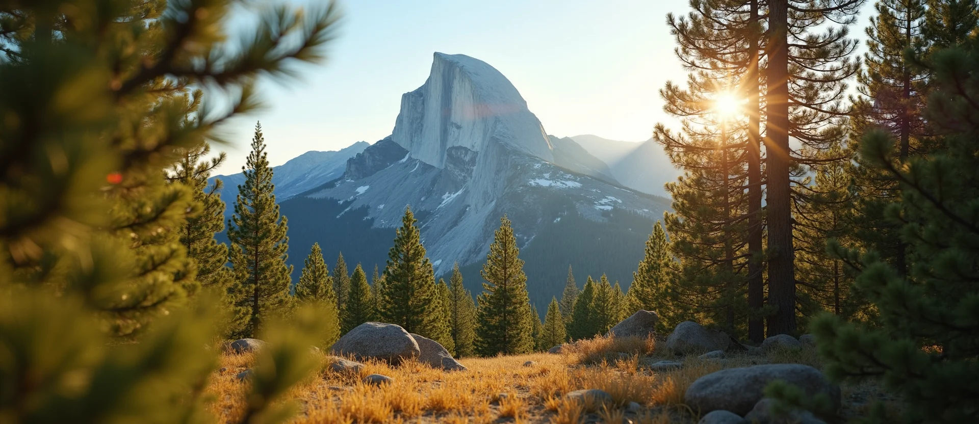 Symbolizing Stability/Peak: A local Ponderosa Pine jagged granite peak. - AI Generated