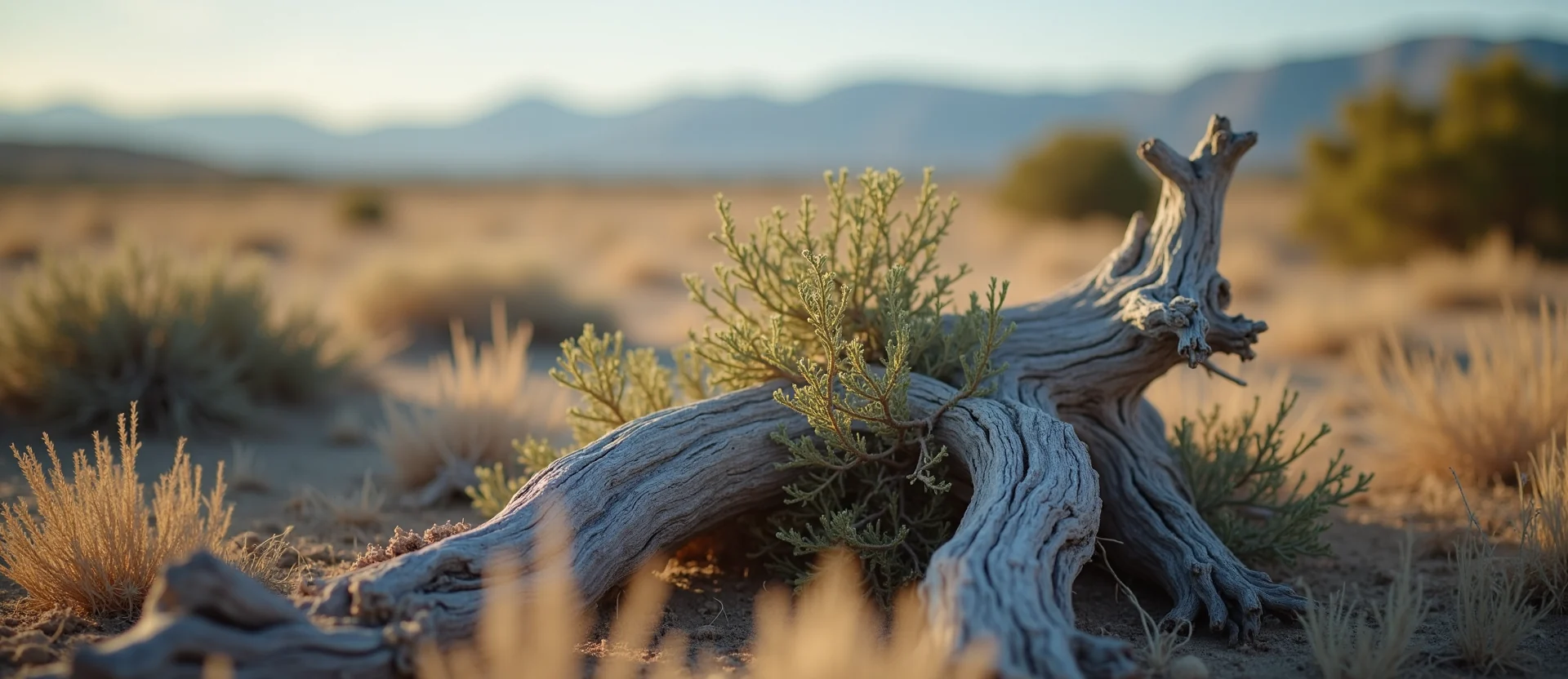 Symbolizing Growth/Resilience: A local Sagebrush (Artemisia tridentata) gnarled juniper roots. - AI Generated