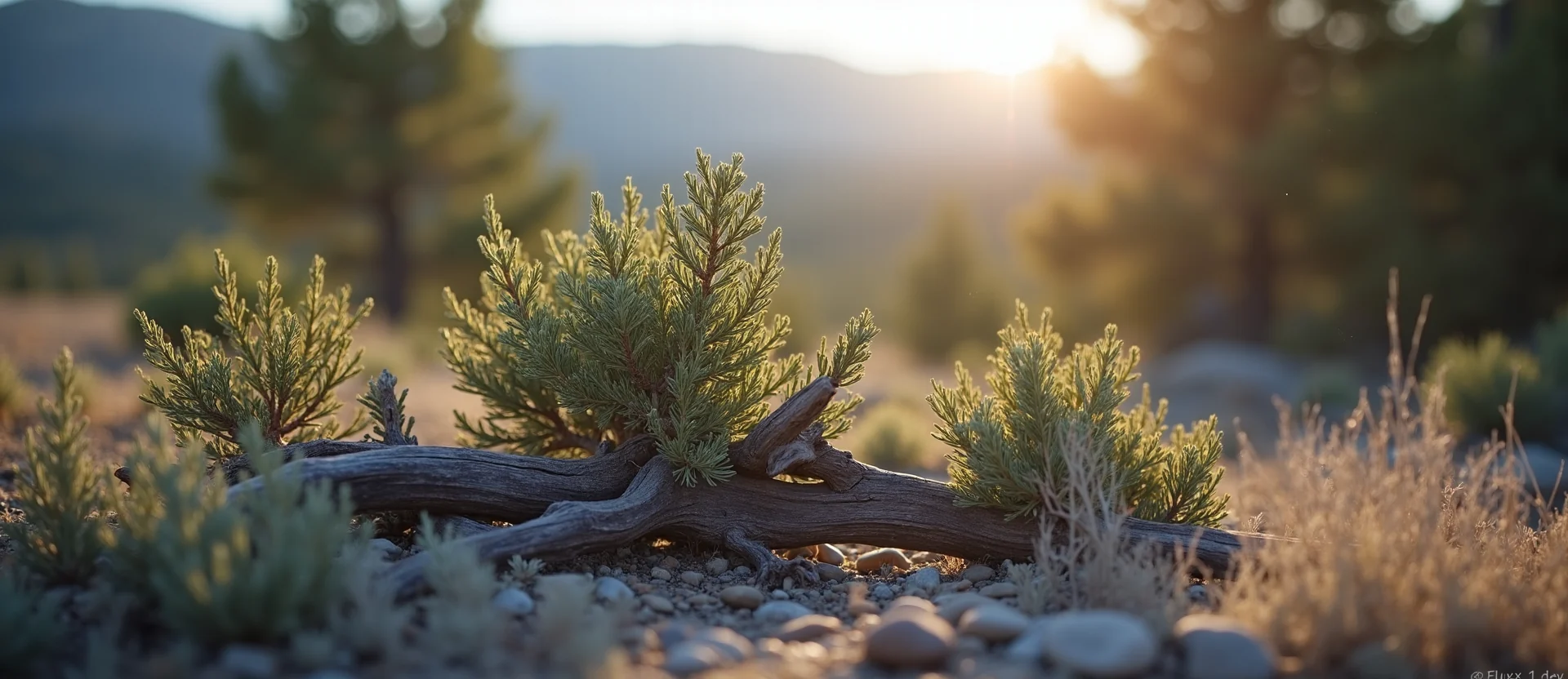 Symbolizing Growth/Resilience: A local Manzanita gnarled juniper roots. - AI Generated