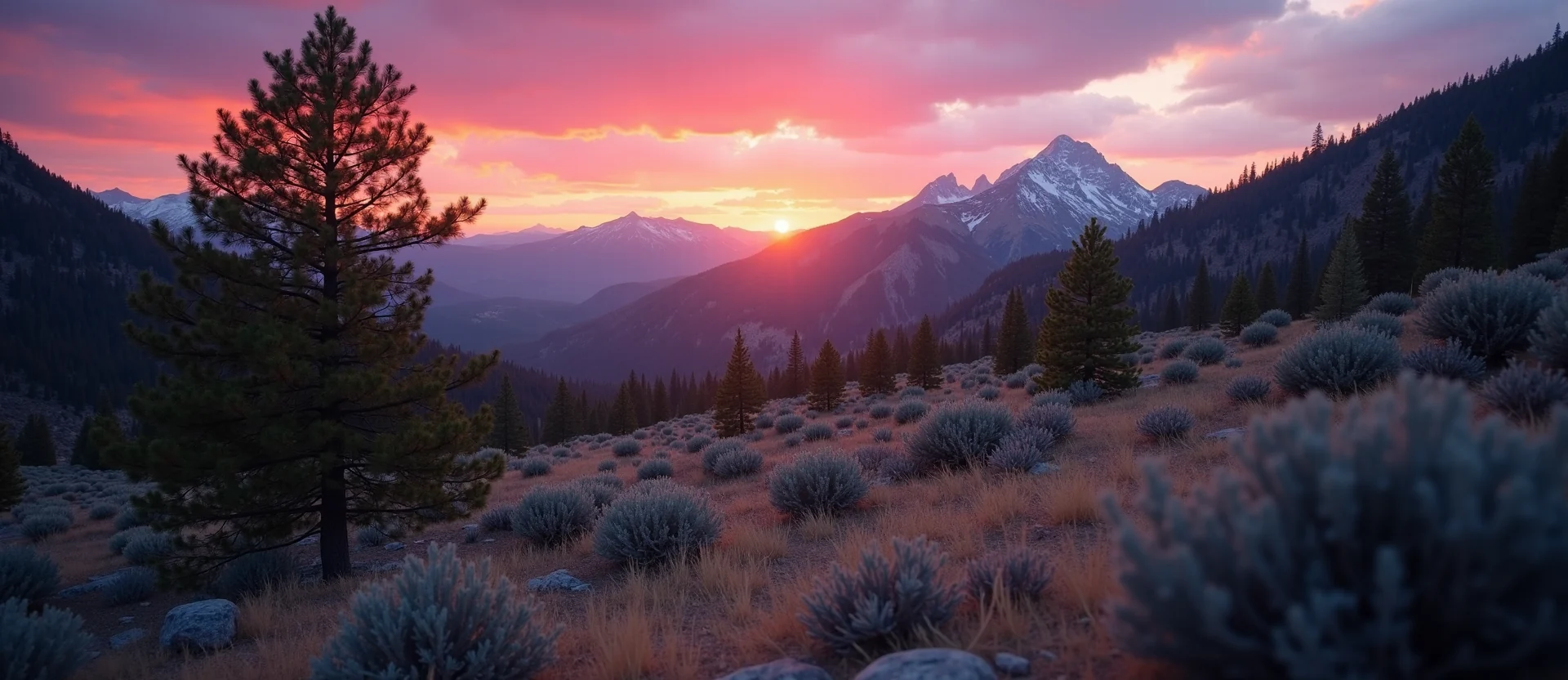 Symbolizing Identity/Local: A local Desert Peach Mt. Rose foothills. - AI Generated
