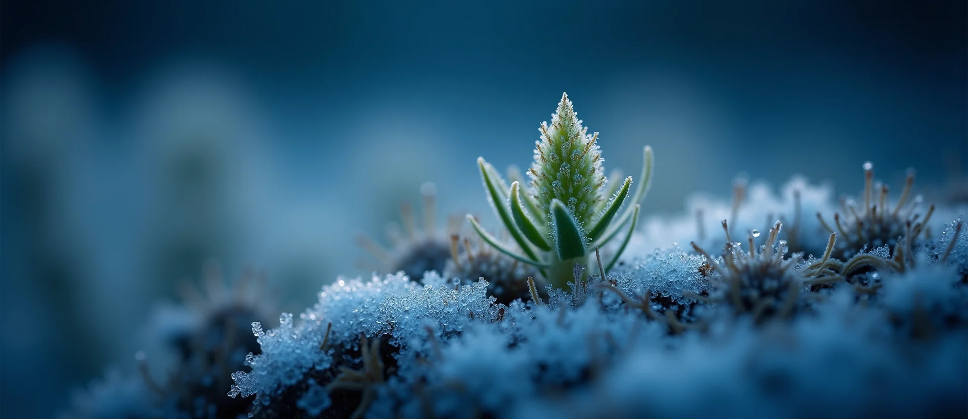 Symbolizing Seed/New Beginning: A local Indian Paintbrush sprouting sagebrush seedling. - AI Generated