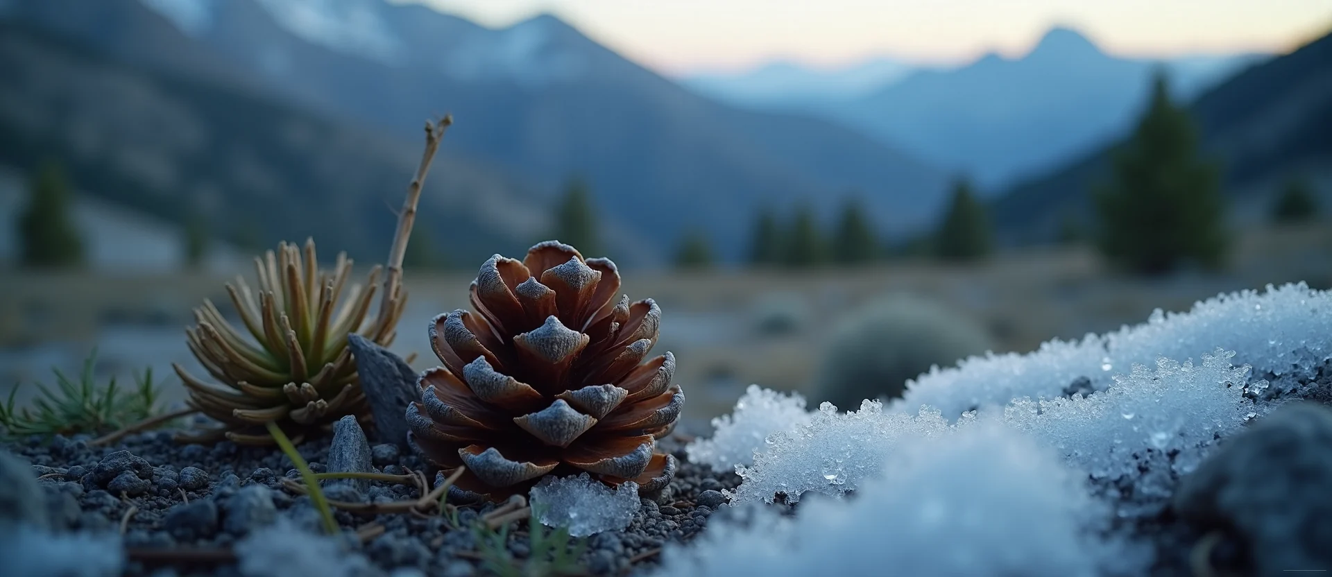 Symbolizing Seed/New Beginning: A local Quaking Aspen opening pine cone. - AI Generated