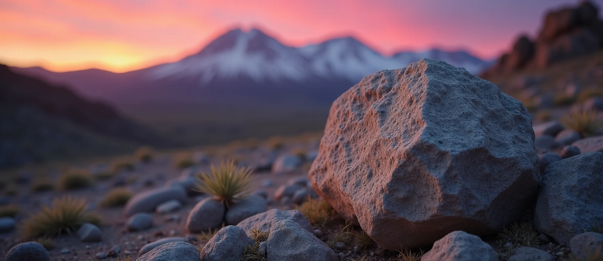 Symbolizing Stability/Peak: A local Mountain Mahogany unshakable boulder. - AI Generated