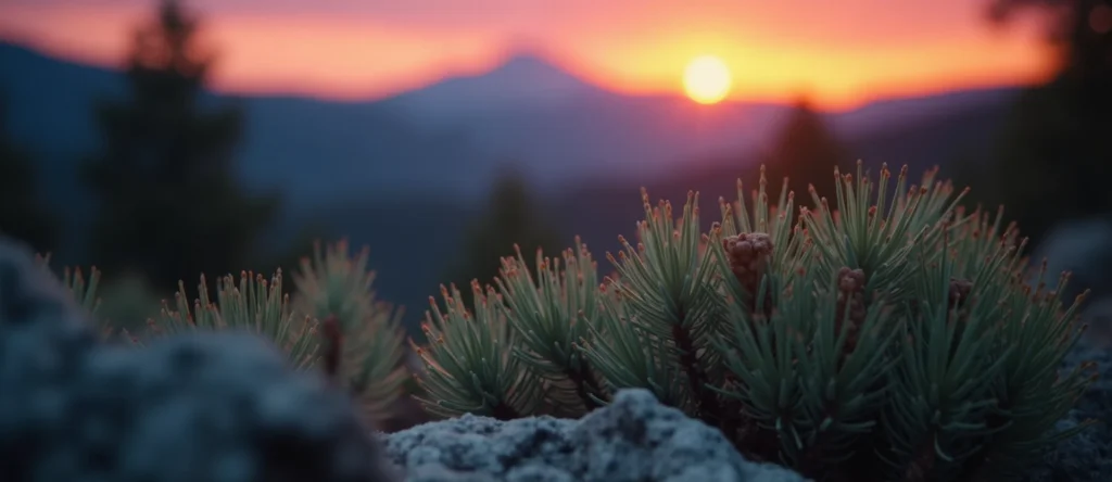 Symbolizing Identity/Local: A local Sierra Juniper Peavine Mountain silhouette. - AI Generated