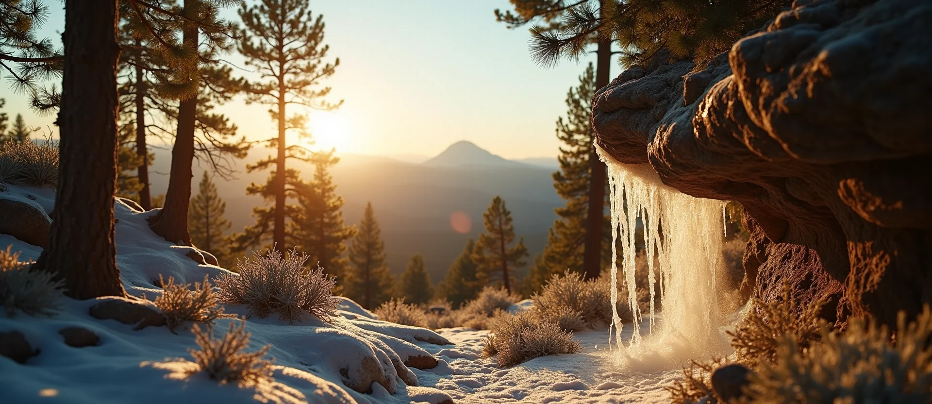 Symbolizing Identity/Local: A local Ponderosa Pine Peavine Mountain silhouette. - AI Generated