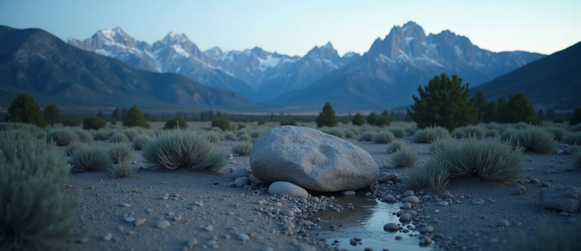 Symbolizing Stability/Peak: A local Sierra Juniper unshakable boulder. - AI Generated