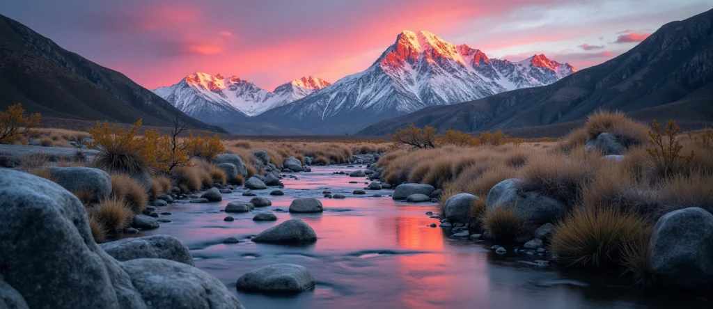 Symbolizing Flow/Cleansing: A local Bitterbrush babbling mountain creek. - AI Generated