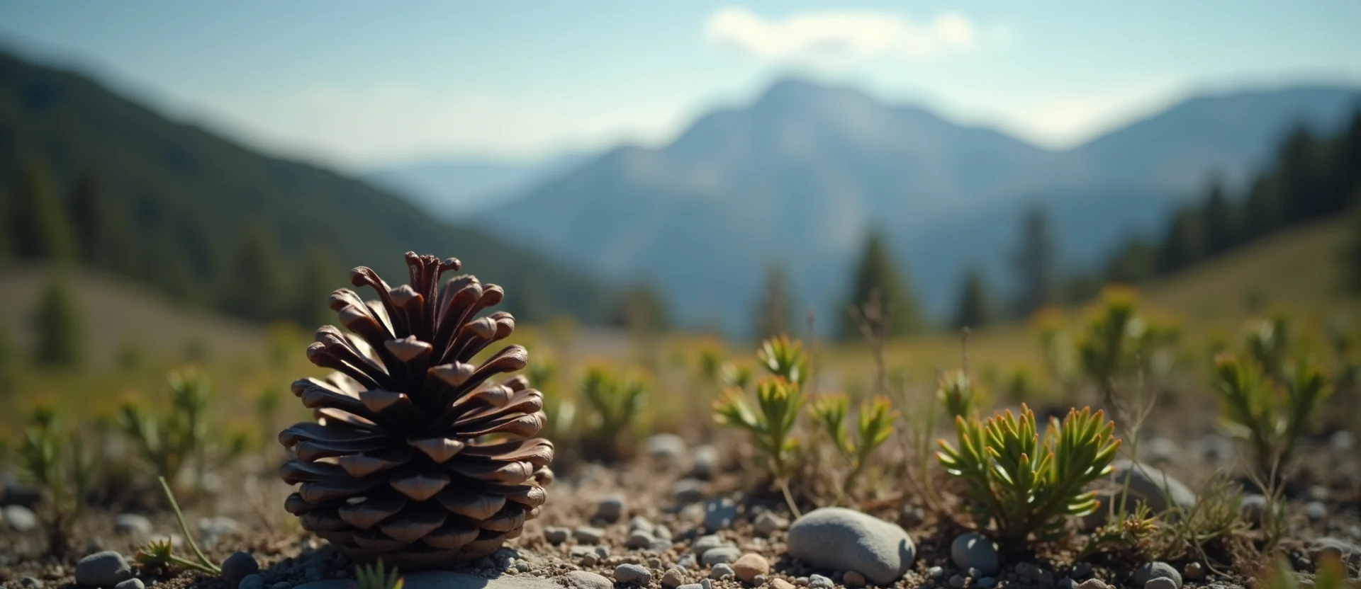 Symbolizing Seed/New Beginning: A local Quaking Aspen opening pine cone. - AI Generated