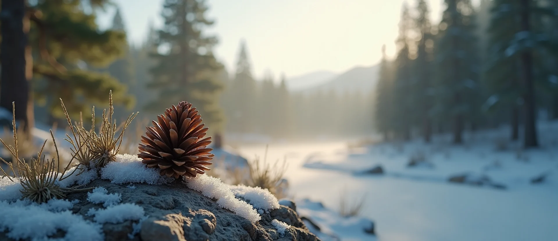 Symbolizing Seed/New Beginning: A local Quaking Aspen opening pine cone. - AI Generated