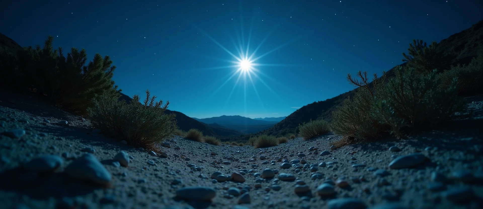 Symbolizing Identity/Local: A local Sierra Juniper High Desert vista. - AI Generated