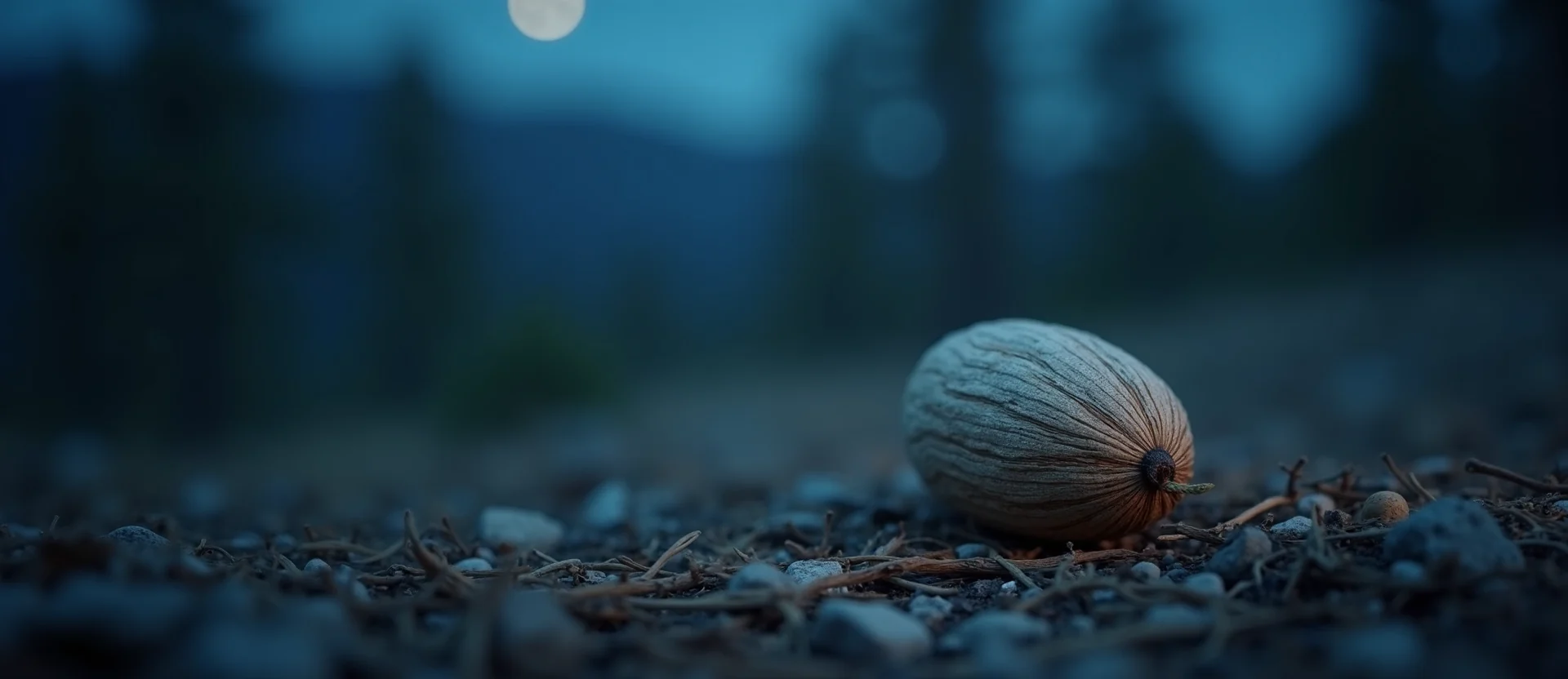 Symbolizing Seed/New Beginning: A local Quaking Aspen single pine seed on dry earth. - AI Generated