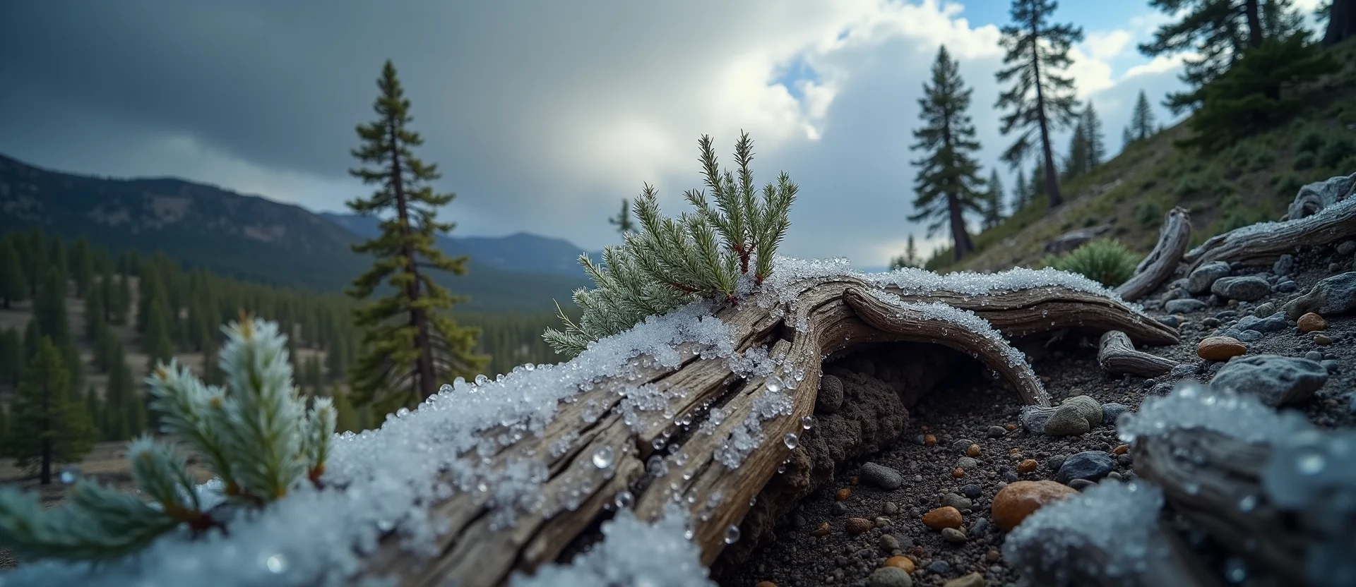 Symbolizing Growth/Resilience: A local Quaking Aspen gnarled juniper roots. - AI Generated