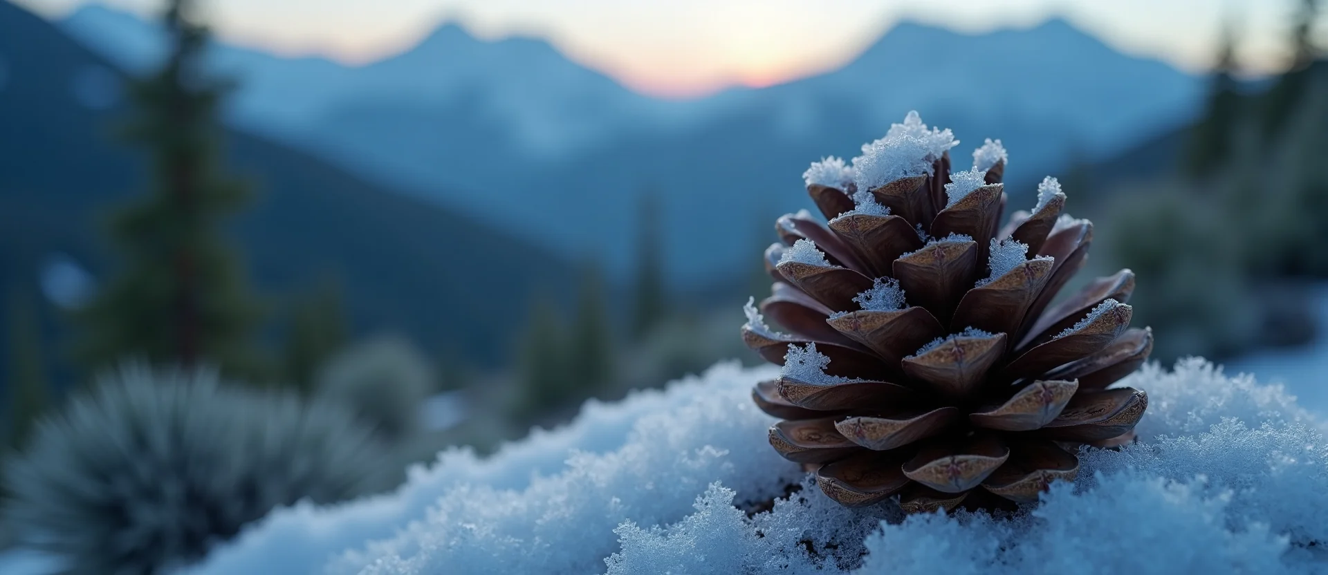Symbolizing Seed/New Beginning: A local Manzanita opening pine cone. - AI Generated