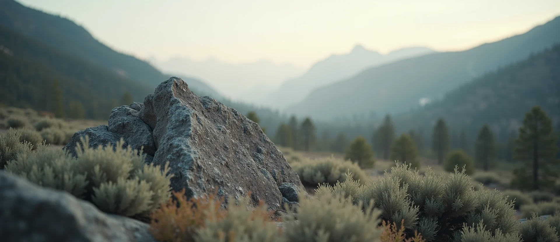 Symbolizing Stability/Peak: A local Manzanita jagged granite peak. - AI Generated