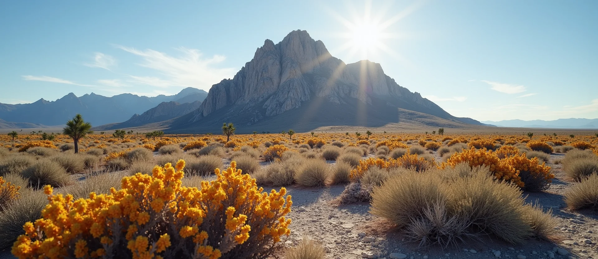 Symbolizing Stability/Peak: A local Indian Paintbrush jagged granite peak. - AI Generated