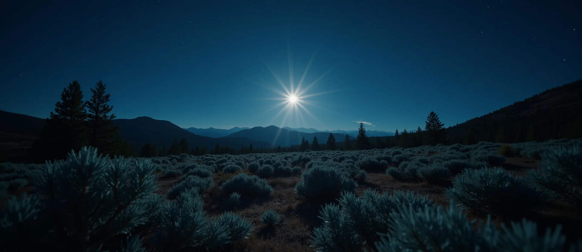 Symbolizing Identity/Local: A local Manzanita Sierra Nevada skyline. - AI Generated