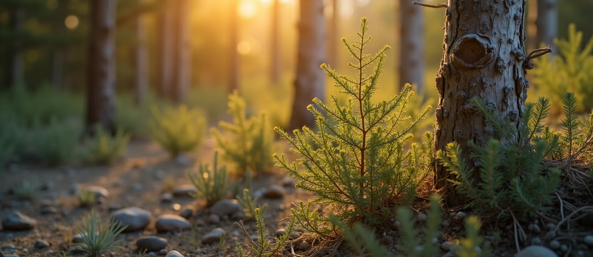Symbolizing Growth/Resilience: A local Bitterbrush thriving aspen grove. - AI Generated