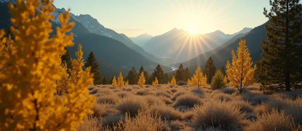 Symbolizing Identity/Local: A local Ponderosa Pine Washoe Valley floor. - AI Generated