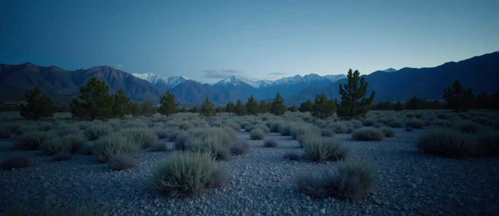Symbolizing Identity/Local: A local Mountain Mahogany Washoe Valley floor. - AI Generated