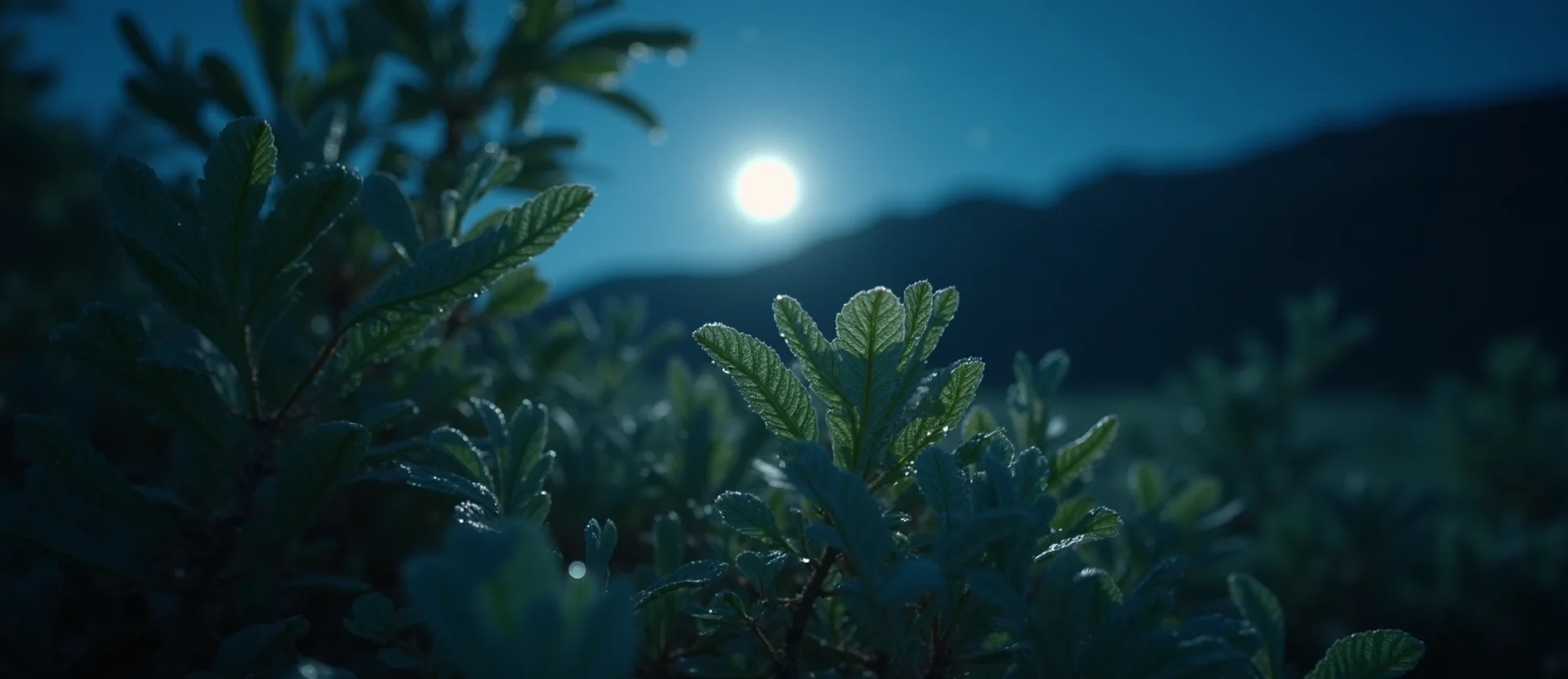 Symbolizing Flow/Cleansing: A local Mountain Mahogany raindrops on desert leaves. - AI Generated