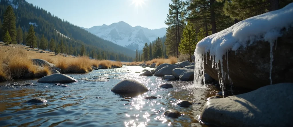 Symbolizing Flow/Cleansing: A local Quaking Aspen smooth Truckee river stones. - AI Generated