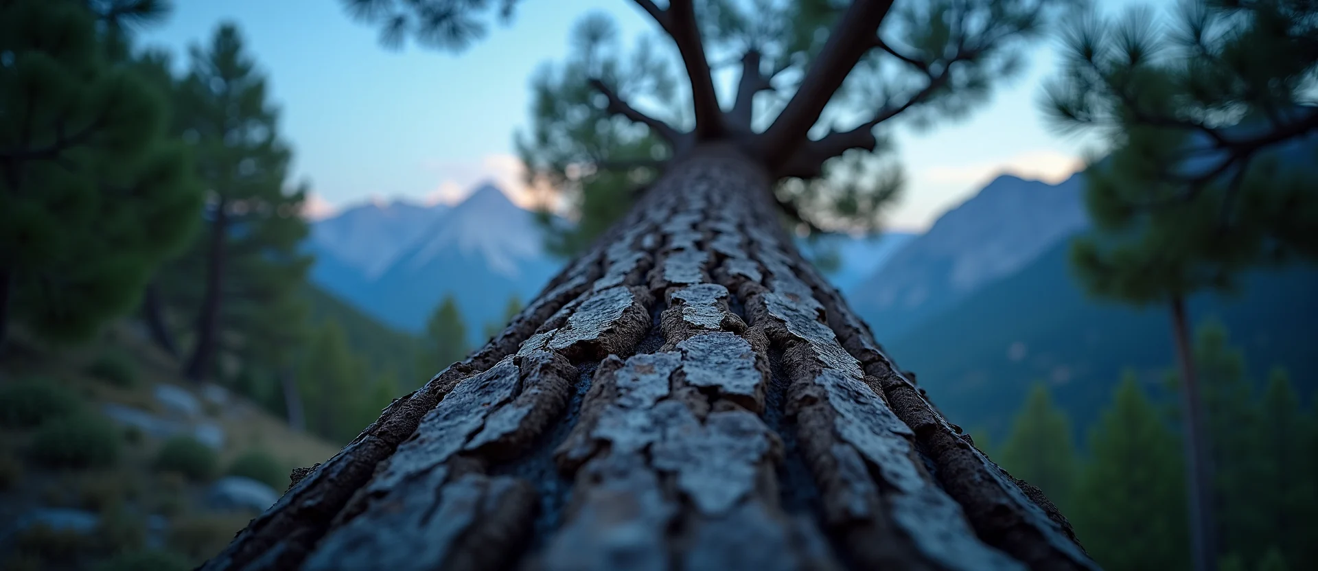Symbolizing Growth/Resilience: A local Quaking Aspen new branch reaching for the sky. - AI Generated