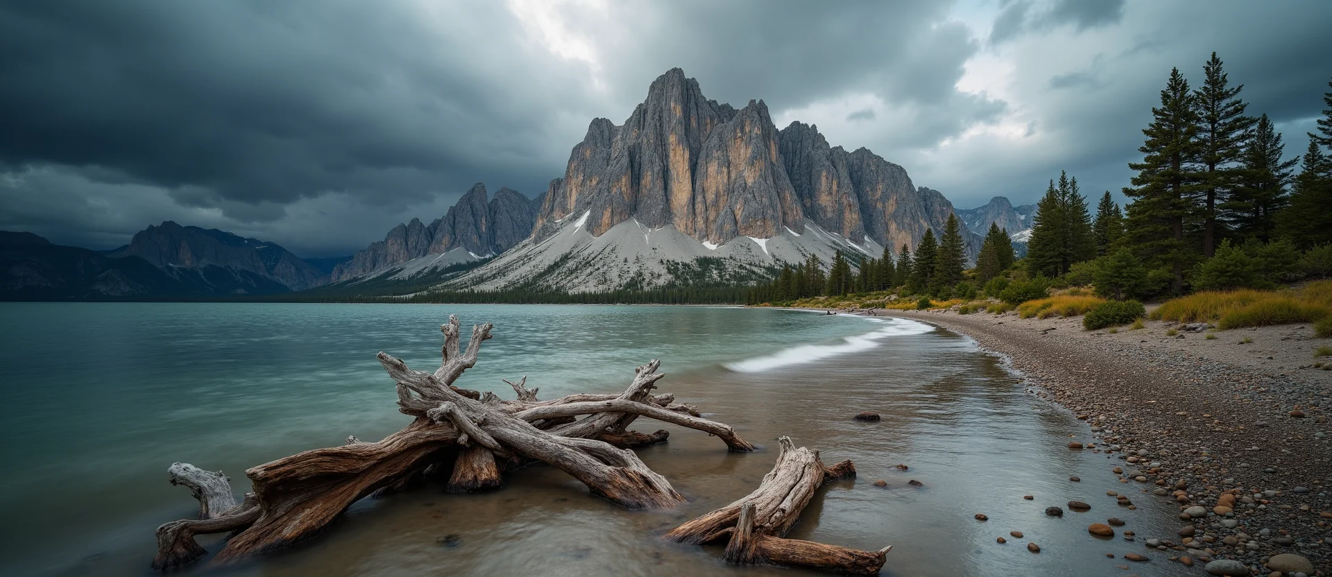 Symbolizing Stability/Peak: A local Sierra Juniper jagged granite peak. - AI Generated