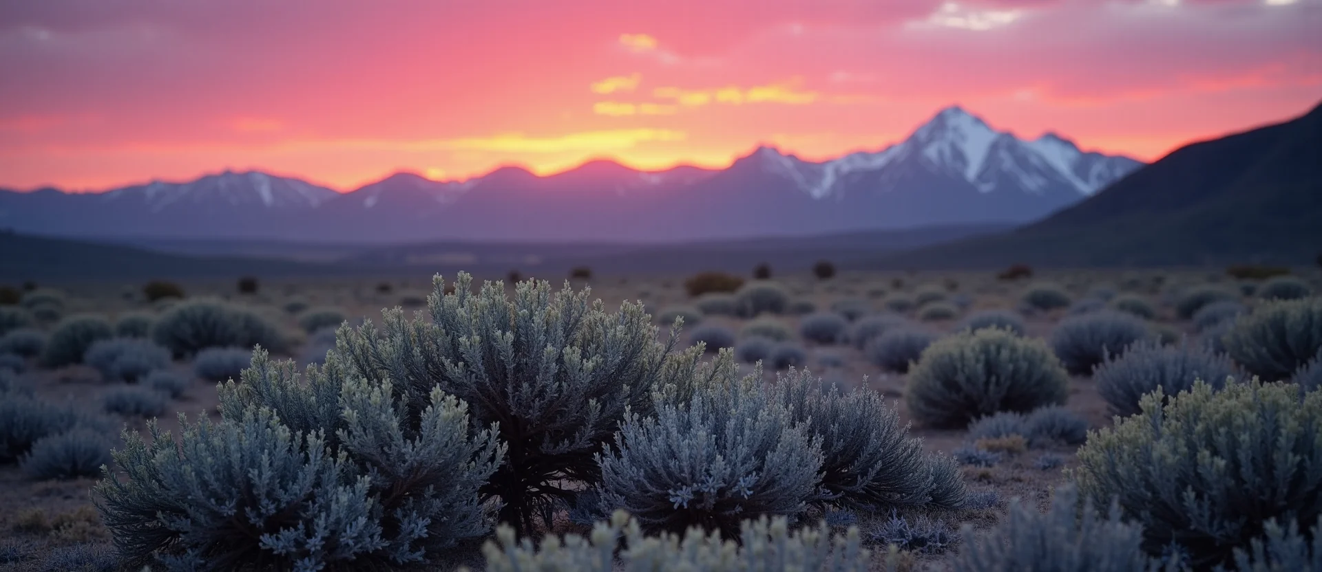 Symbolizing Stability/Peak: A local Mountain Mahogany distant Sierra horizon. - AI Generated