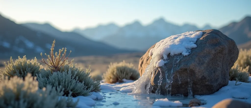 Symbolizing Stability/Peak: A local Sagebrush (Artemisia tridentata) unshakable boulder. - AI Generated