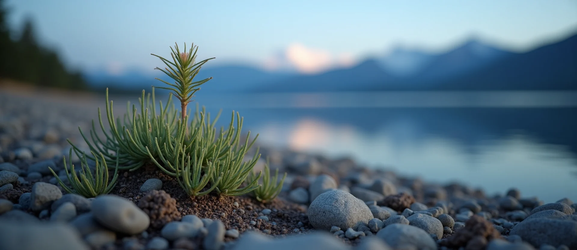 Symbolizing Seed/New Beginning: A local Manzanita sprouting sagebrush seedling. - AI Generated