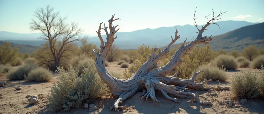 Symbolizing Growth/Resilience: A local Mountain Mahogany gnarled juniper roots. - AI Generated