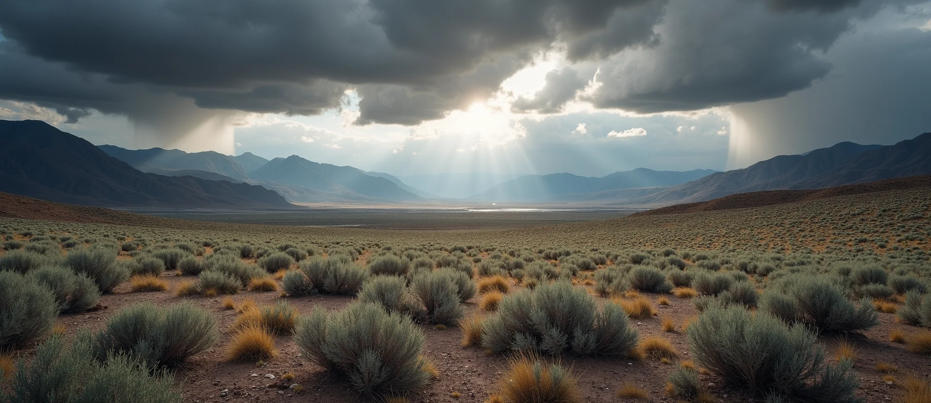 Symbolizing Identity/Local: A local Rabbitbrush Washoe Valley floor. - AI Generated