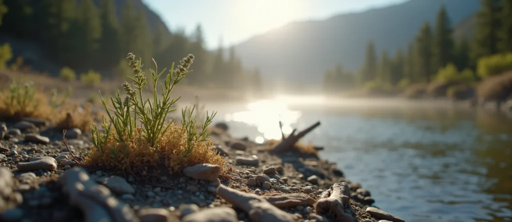 Symbolizing Seed/New Beginning: A local Bitterbrush sprouting sagebrush seedling. - AI Generated