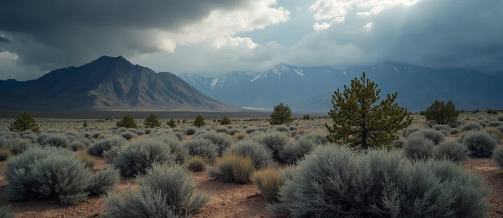 Symbolizing Identity/Local: A local Sierra Juniper Peavine Mountain silhouette. - AI Generated