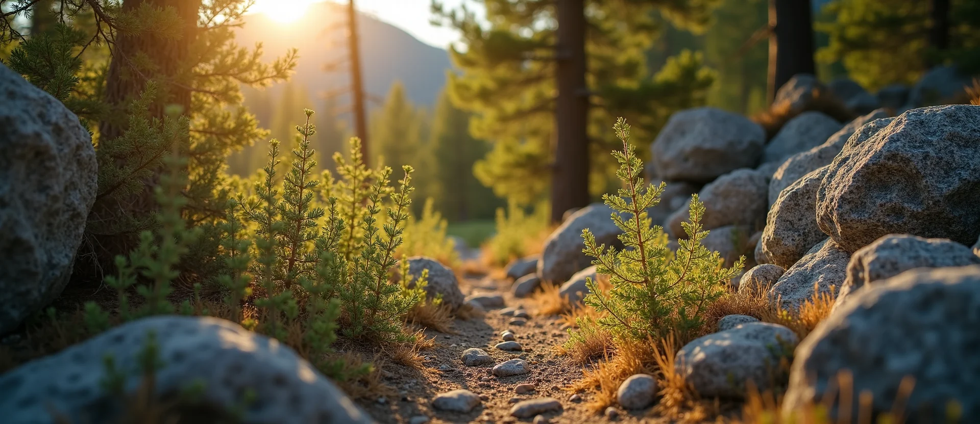Symbolizing Growth/Resilience: A local Desert Peach thriving aspen grove. - AI Generated