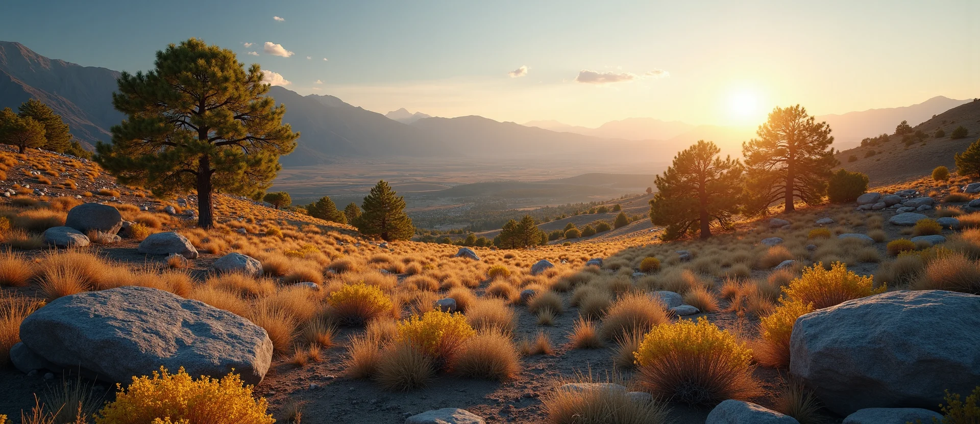 Symbolizing Growth/Resilience: A local Rabbitbrush thriving aspen grove. - AI Generated