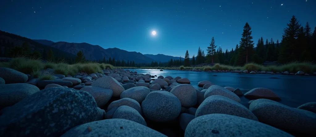Symbolizing Flow/Cleansing: A local Desert Peach smooth Truckee river stones. - AI Generated
