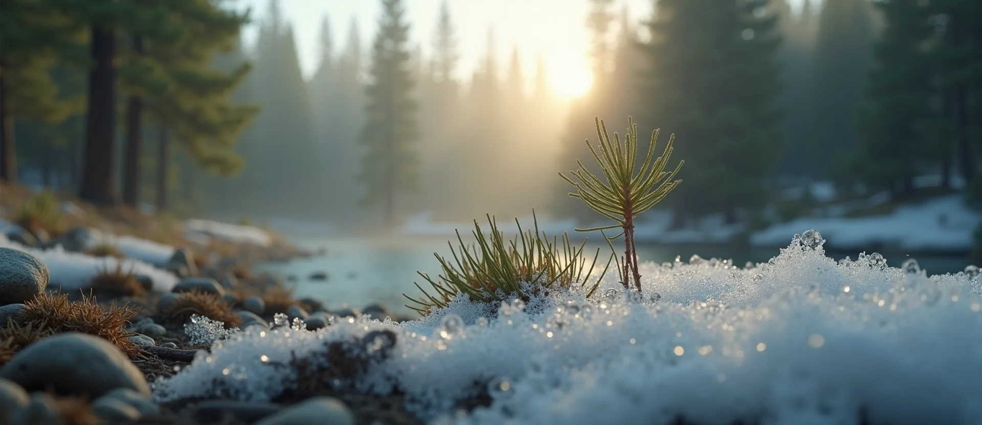 Symbolizing Seed/New Beginning: A local Quaking Aspen single pine seed on dry earth. - AI Generated
