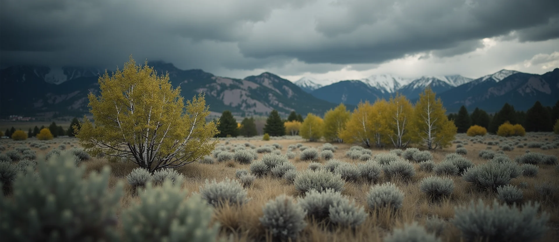Symbolizing Growth/Resilience: A local Manzanita thriving aspen grove. - AI Generated
